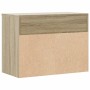 Banco zapatero madera contrachapada roble Sonoma 60x30x45 cm en Zapateros y organizadores de calzado | Comprar online en Foru.es