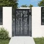 Anthracite gray steel garden gate with bamboo design 105x155 cm by vidaXL, garden gates - Ref: Foro24-153181, Price: 246,46 €...