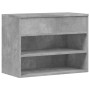 Banco zapatero madera contrachapada gris hormigón 60x30x45 cm en Zapateros y organizadores de calzado | Comprar online en Foru.e