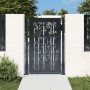 Puerta de jardín acero gris antracita diseño bambú 105x155 cm de vidaXL, Puertas de jardín - Ref: Foro24-153181, Precio: 267,...