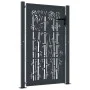 Anthracite gray steel garden gate with bamboo design 105x155 cm by vidaXL, garden gates - Ref: Foro24-153181, Price: 246,46 €...