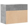 Banco zapatero madera contrachapada gris hormigón 60x30x45 cm en Zapateros y organizadores de calzado | Comprar online en Foru.e