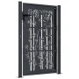 Anthracite gray steel garden gate with bamboo design 105x155 cm by vidaXL, garden gates - Ref: Foro24-153181, Price: 246,46 €...