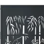 Anthrazitgraues Gartentor aus Stahl mit Bambusdesign 105x155 cm von vidaXL, Gartentore - Ref: Foro24-153181, Preis: 246,46 €,...