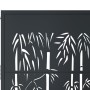Puerta de jardín acero gris antracita diseño bambú 105x155 cm de vidaXL, Puertas de jardín - Ref: Foro24-153181, Precio: 267,...