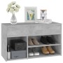Banco zapatero madera de ingeniería gris hormigón 80x30x45 cm en Zapateros y organizadores de calzado | Comprar online en Foru.e