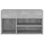 Banco zapatero madera de ingeniería gris hormigón 80x30x45 cm en Zapateros y organizadores de calzado | Comprar online en Foru.e