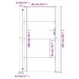 Gartentor aus Cortenstahl 105x205 cm von vidaXL, Gartentore - Ref: Foro24-153267, Preis: 232,85 €, Rabatt: %