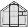 Pajarera de aluminio gris antracita 179x100x185 m de vidaXL, Pies y jaulas para pájaros - Ref: Foro24-152260, Precio: 424,56 ...