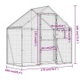 Pajarera de aluminio gris antracita 179x100x185 m de vidaXL, Pies y jaulas para pájaros - Ref: Foro24-152260, Precio: 424,56 ...