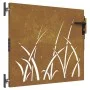 Gartentor aus Cortenstahl, Grasdesign, 85 x 100 cm von vidaXL, Gartentore - Ref: Foro24-153221, Preis: 114,56 €, Rabatt: %