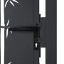 Anthracite gray steel garden gate with bamboo design 105x205 cm by vidaXL, garden gates - Ref: Foro24-153183, Price: 309,74 €...