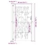 Gartentor aus Cortenstahl, Bambusdesign, 105 x 180 cm von vidaXL, Gartentore - Ref: Foro24-153242, Preis: 232,90 €, Rabatt: %