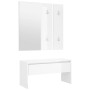 Set de muebles de recibidor madera contrachapada blanco brillo en Bancos para recibidores y almacenamiento | Comprar online en F