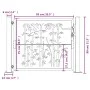 Gartentor aus Cortenstahl, Bambusdesign, 105 x 80 cm von vidaXL, Gartentore - Ref: Foro24-153184, Preis: 136,02 €, Rabatt: %