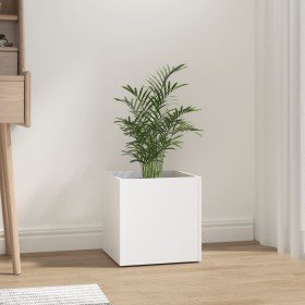 Jardinera blanca 40x40x40 cm de madera de ingeniería en Macetas y jardineras | Comprar online en Foru.es