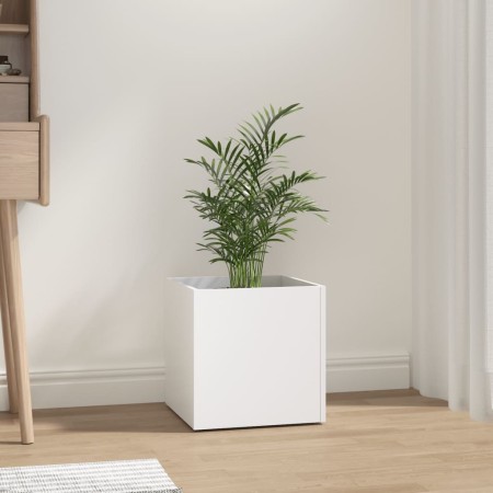 Jardinera blanca 40x40x40 cm de madera de ingeniería en Macetas y jardineras | Comprar online en Foru.es