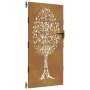 Puerta de jardín acero corten diseño árbol 85x175 cm de vidaXL, Puertas de jardín - Ref: Foro24-153212, Precio: 197,31 €, Des...