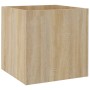 Jardinera roble Sonoma 40x40x40 cm madera de ingeniería en Macetas y jardineras | Comprar online en Foru.es
