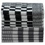 Juego de paños 10 unidades algodón negro y blanco de vidaXL, Toallas - Ref: Foro24-136291, Precio: 22,72 €, Descuento: %