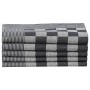 Juego de paños 10 unidades algodón negro y blanco de vidaXL, Toallas - Ref: Foro24-136291, Precio: 22,72 €, Descuento: %