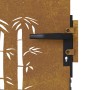 Puerta de jardín acero corten diseño bambú 85x75 cm de vidaXL, Puertas de jardín - Ref: Foro24-153232, Precio: 95,90 €, Descu...