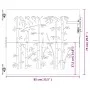 Puerta de jardín acero corten diseño bambú 85x75 cm de vidaXL, Puertas de jardín - Ref: Foro24-153232, Precio: 101,57 €, Desc...
