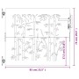Puerta de jardín acero corten diseño bambú 85x75 cm de vidaXL, Puertas de jardín - Ref: Foro24-153232, Precio: 95,90 €, Descu...