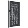 Anthracite gray steel garden gate with bamboo design 105x180 cm by vidaXL, garden gates - Ref: Foro24-153182, Price: 265,63 €...