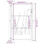 Gartentor aus Cortenstahl, Grasdesign, 105 x 155 cm von vidaXL, Gartentore - Ref: Foro24-153175, Preis: 222,56 €, Rabatt: %