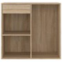 Armario maquillaje madera contrachapada roble Sonoma 80x40x75cm en Armarios y almacenamiento | Comprar online en Foru.es