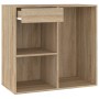 Armario maquillaje madera contrachapada roble Sonoma 80x40x75cm en Armarios y almacenamiento | Comprar online en Foru.es