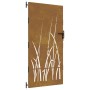 Puerta de jardín acero corten diseño hierba 85x200 cm de vidaXL, Puertas de jardín - Ref: Foro24-153225, Precio: 197,12 €, De...