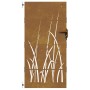 Puerta de jardín acero corten diseño hierba 85x200 cm de vidaXL, Puertas de jardín - Ref: Foro24-153225, Precio: 197,12 €, De...