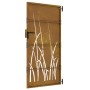 Puerta de jardín acero corten diseño hierba 85x200 cm de vidaXL, Puertas de jardín - Ref: Foro24-153225, Precio: 197,12 €, De...