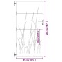 Puerta de jardín acero corten diseño hierba 85x200 cm de vidaXL, Puertas de jardín - Ref: Foro24-153225, Precio: 197,12 €, De...