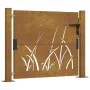 Gartentor aus Cortenstahl, Grasdesign, 105 x 105 cm von vidaXL, Gartentore - Ref: Foro24-153173, Preis: 181,28 €, Rabatt: %