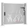 Puerta de jardín acero corten diseño hierba 105x105 cm de vidaXL, Puertas de jardín - Ref: Foro24-153173, Precio: 186,68 €, D...