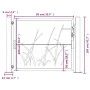 Gartentor aus Cortenstahl, Grasdesign, 105 x 105 cm von vidaXL, Gartentore - Ref: Foro24-153173, Preis: 181,28 €, Rabatt: %