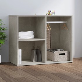 Mueble vestidor madera contrachapada gris hormigón 80x40x65 cm en Armarios y almacenamiento | Comprar online en Foru.es