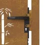 Corten steel garden gate bamboo design 105x105 cm by vidaXL, garden gates - Ref: Foro24-153239, Price: 152,16 €, Discount: %