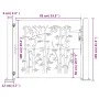 Corten steel garden gate bamboo design 105x105 cm by vidaXL, garden gates - Ref: Foro24-153239, Price: 152,16 €, Discount: %