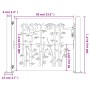 Puerta de jardín acero corten diseño bambú 105x105 cm de vidaXL, Puertas de jardín - Ref: Foro24-153239, Precio: 154,50 €, De...