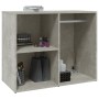 Mueble vestidor madera contrachapada gris hormigón 80x40x65 cm en Armarios y almacenamiento | Comprar online en Foru.es