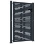 Puerta de jardín acero gris antracita diseño cuadrado 105x155cm de vidaXL, Puertas de jardín - Ref: Foro24-153193, Precio: 32...