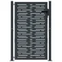Anthracite grey square design garden gate made of steel, 105x155cm. by vidaXL, garden gates - Ref: Foro24-153193, Price: 305,...