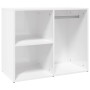 Mueble vestidor madera contrachapada blanco brillo 80x40x65 cm en Armarios y almacenamiento | Comprar online en Foru.es