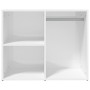 Mueble vestidor madera contrachapada blanco brillo 80x40x65 cm en Armarios y almacenamiento | Comprar online en Foru.es