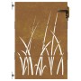 Puerta de jardín acero corten diseño hierba 85x125 cm de vidaXL, Puertas de jardín - Ref: Foro24-153222, Precio: 140,58 €, De...