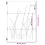 Puerta de jardín acero corten diseño hierba 85x125 cm de vidaXL, Puertas de jardín - Ref: Foro24-153222, Precio: 138,81 €, De...